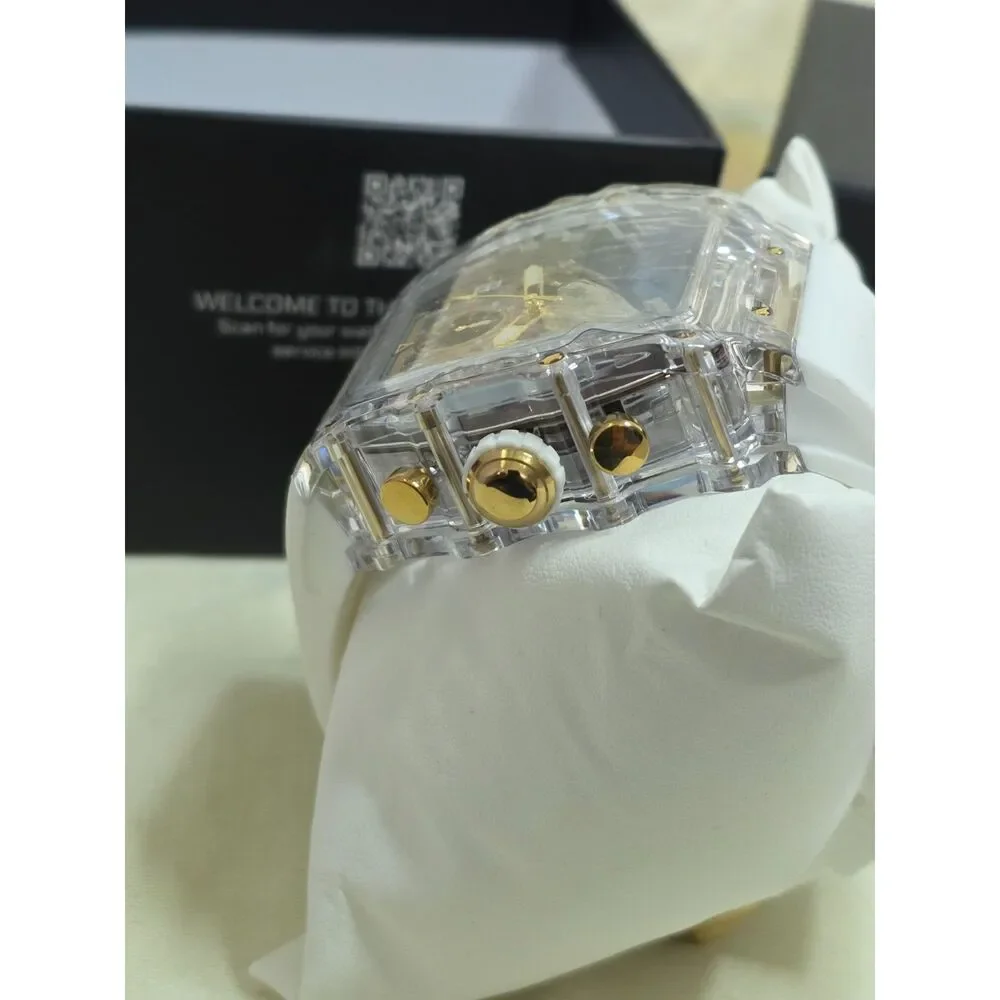 New Activa Fury X by Invicta Skeleton Dial Sport Watch- Clear & Gold ACW2305-023